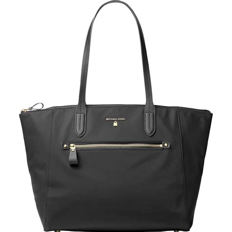 michael kors nylon kelsey large top zip tote|kelsey medium nylon tote bag.